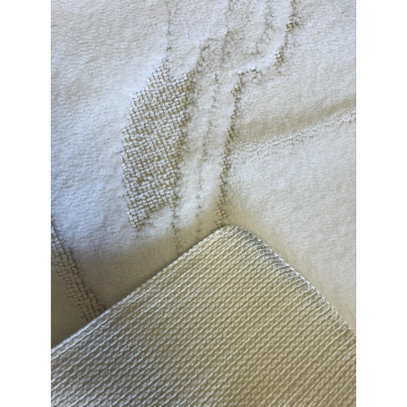 Madeline Non-Slip Non-slip Bath Mat And Pedestal Mat, White