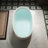 55" Freestanding Soaking Solid Surface Stone Resin Bathtub with Integrated Overflow and Pop-up Drain-120785882-120785880