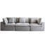 Canapé-lit modulaire compressé gris à 3 places, avec éponge haute densité 33D, style minimaliste moderne, conception écoénergétique, tissu de qualité, emballage quadruple,-2092269143-2092269145-2092269144