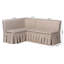 Ensemble de banc de salle à manger rembourré en tissu 2 pièces Baxton Studio Meyer - Banquette de coin avec base à jupe-129907996