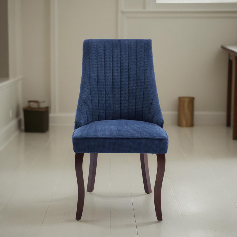 Upholstered Parsons Dining Chair (Set of 2), Blue