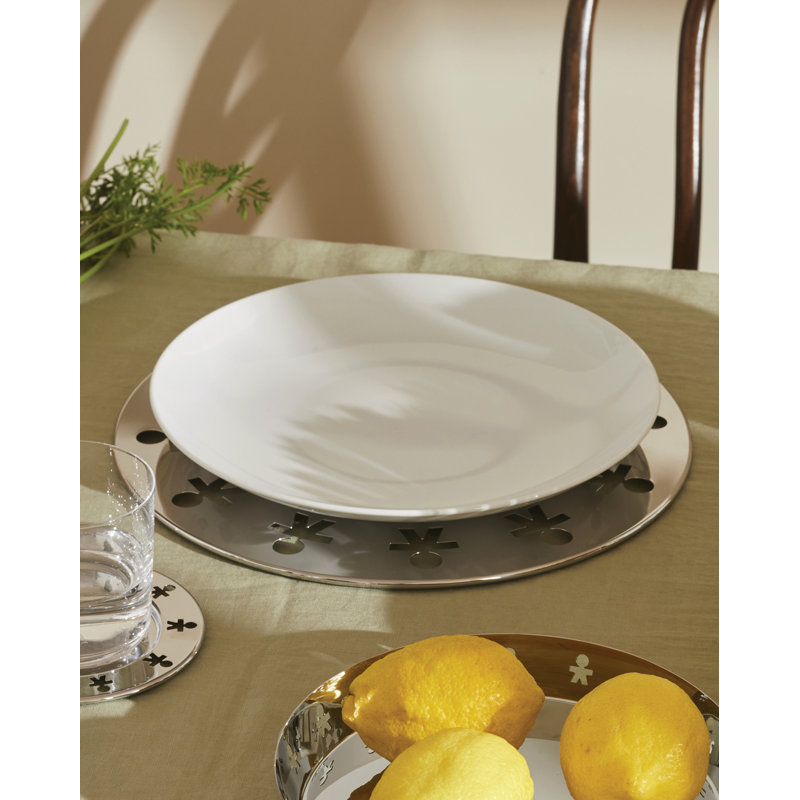 Girotondo Stainless Steel Round 1 Piece Placemat