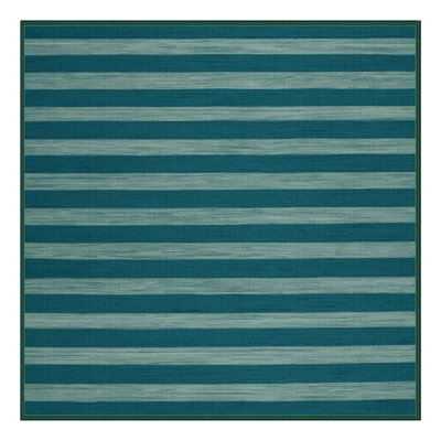 Tapis vert à rayures horizontales lavable à la machine
