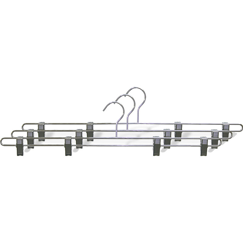 Wegate Metal Hangers With Clips for Skirt/Pants