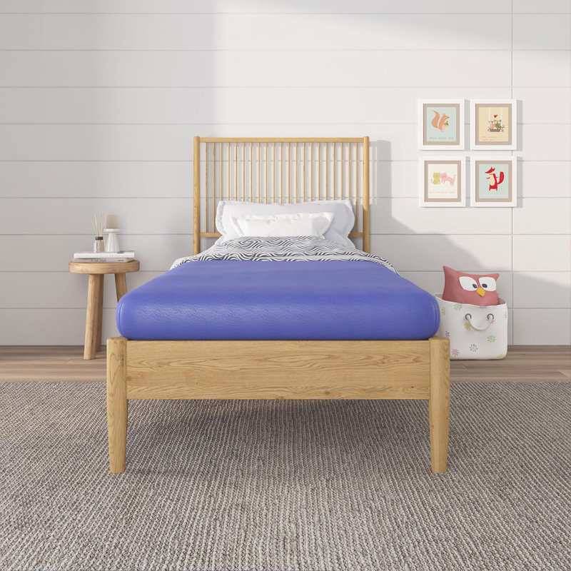 Matelas pour enfant en mousse à mémoire de forme simple de 5 pouces Napqueen (plusieurs couleurs disponibles: blanc, bleu, gris, rose)