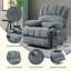 Fauteuil inclinable électrique en chenille de 23 po de large et à dossier haut avec massage par vibration à 8 points et chauffage lombaire-78627602