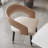 19.69"Gray Nappa Leather Solid Wood Dining Chairs-641303039-641303012