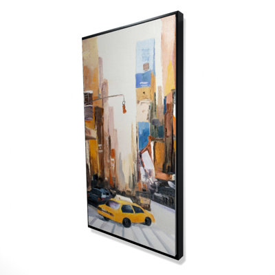 N-Y Early In The Morning Print On Canvas