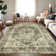 Oriental Machine Washable Area Rug with Rubber Backing for Living Room Non-Slip Indoor Carpet Low-Pile Rug for Bedroom Dining Room Hallway Kitchen Office Playroom Nursery