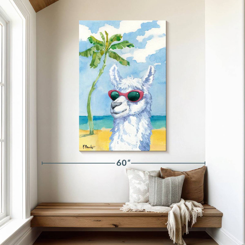 Ketti Hip Shades Llama I, 48" H x 32" W