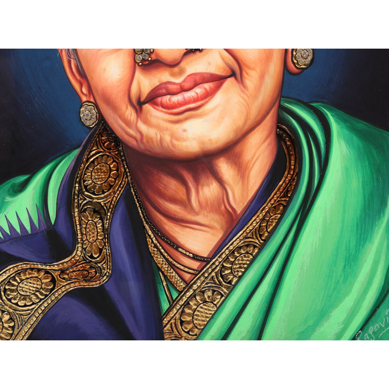 M. M. Subbulakshmi, peinture encadrée de Tanjore