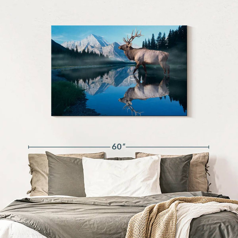 Reflections Of Glacier, 30" H x 45" W
