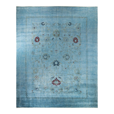 Collimore One-of-a-Kind Rectangle 12' X 15' 2" New Age Wool Area Rug Grey