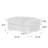 Upholstered Light Gray Faux Rabbit Fur Flannel Rectangle Ottoman, Single Ottoman Modular Part For Sectional Sofa-250311210