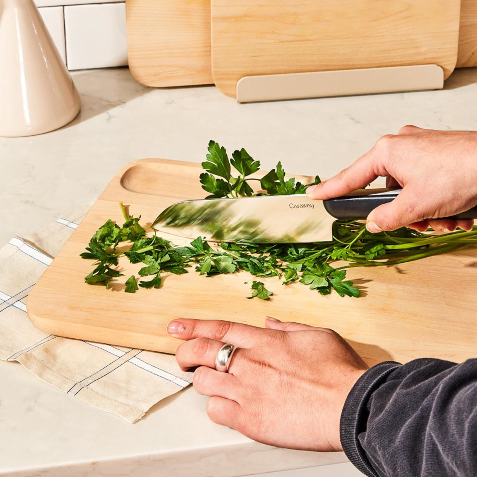 Caraway Birch Wood Large Cutting Board