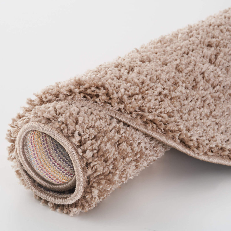 Myshaggy Collection Rugs Solid Design in Beige, Rectangle 120 x 170 cm