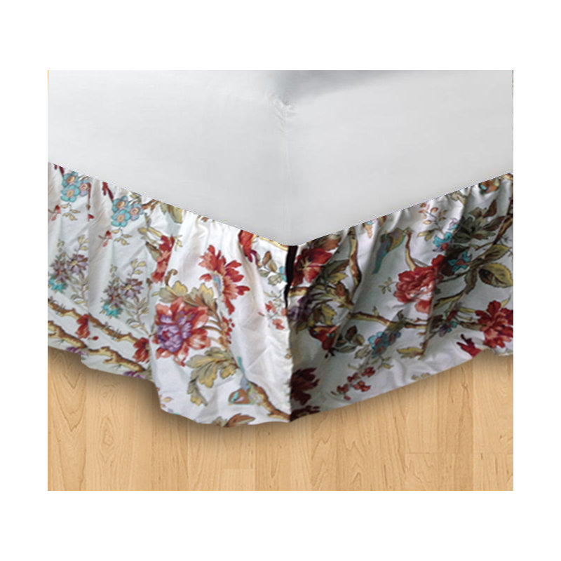 Finch Orchard Ruffled Bed Skirt, Queen