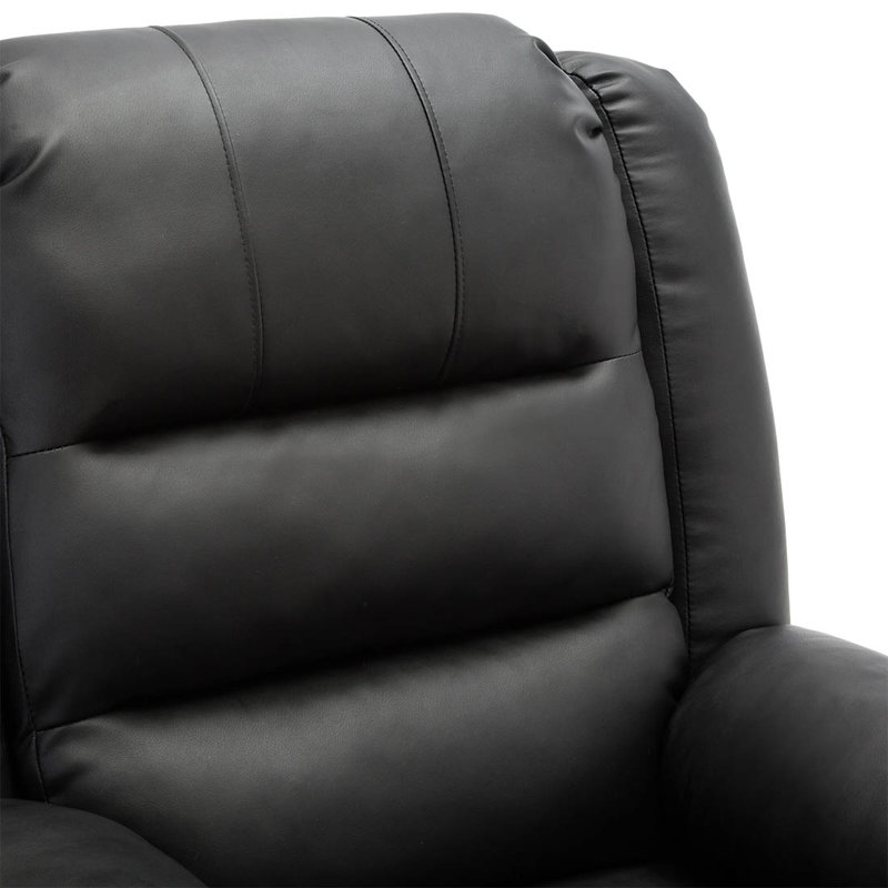 88cm Wide Lift Assist Standard Recliner, Black, Single Motor Lift Assist