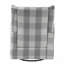Fauteuil inclinable et oscillant gris et blanc