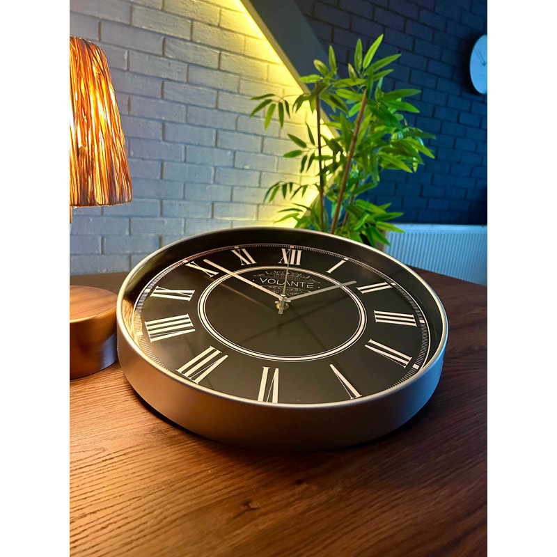 Horloge murale Kulreet, Small 11.79", Argent argent