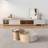 Multi-functional TV cabinet tea table combination