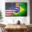 "USA Brésil" sur toile-1810085