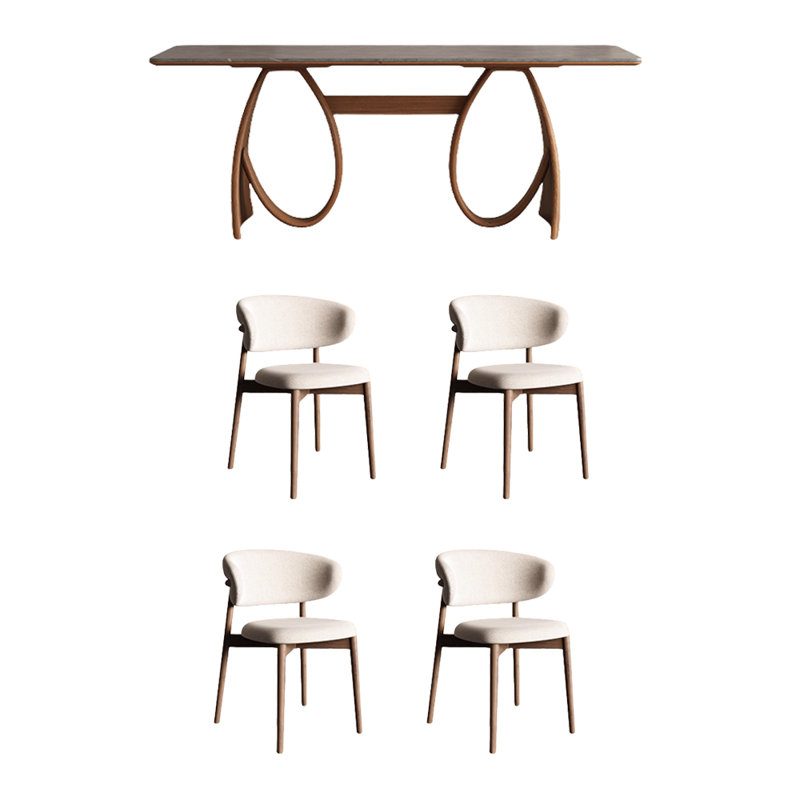 Ensemble de table et chaises Rock Rock, H 29,52 po x L 62,99 po x l 31,49 po