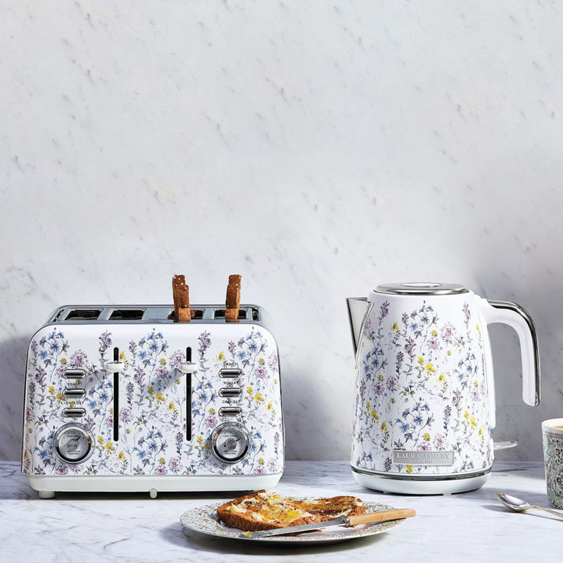 VQ Laura Ashley Jug Kettle, Ivory