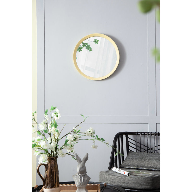 Miroir transitionnel en bois de manguier - Illuminez votre décor de salon, Ivoire ivoire