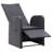  Reclining Garden Chair Set Of 2 Black-1955063725
