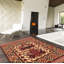 Tapis décoratif en laine de conception unique 4 pi 2 po x 6 pi Cumi noué à la main New Age