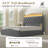 Upholstered Full Bed Frame with 4 Storage Drawers and 52.5" Tall Headboard,  Platform Bed with Charging Station & LED Light, No Spring Box Needed-830981437-830981434