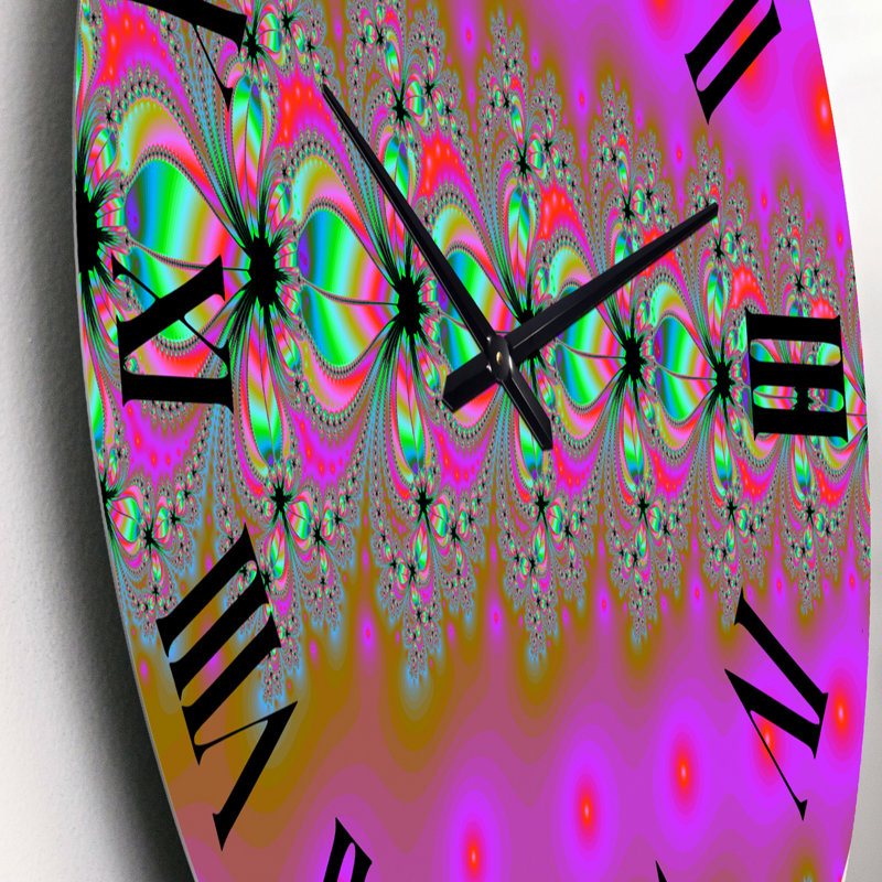 Fractale portail magique - horloge murale moderne, Petit