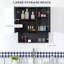 Armoire de salle de bain murale à miroir avec portes doubles et tablettes de rangement