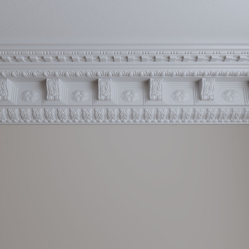 Granada 94.5" White Polyurethane Crown Moulding