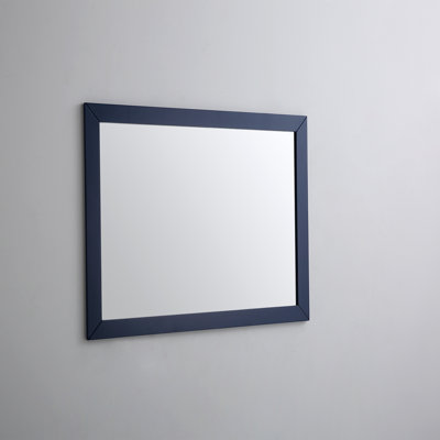 Miroir rectangulaire en bois bleu 36 "x 30" Eviva Acclaim
