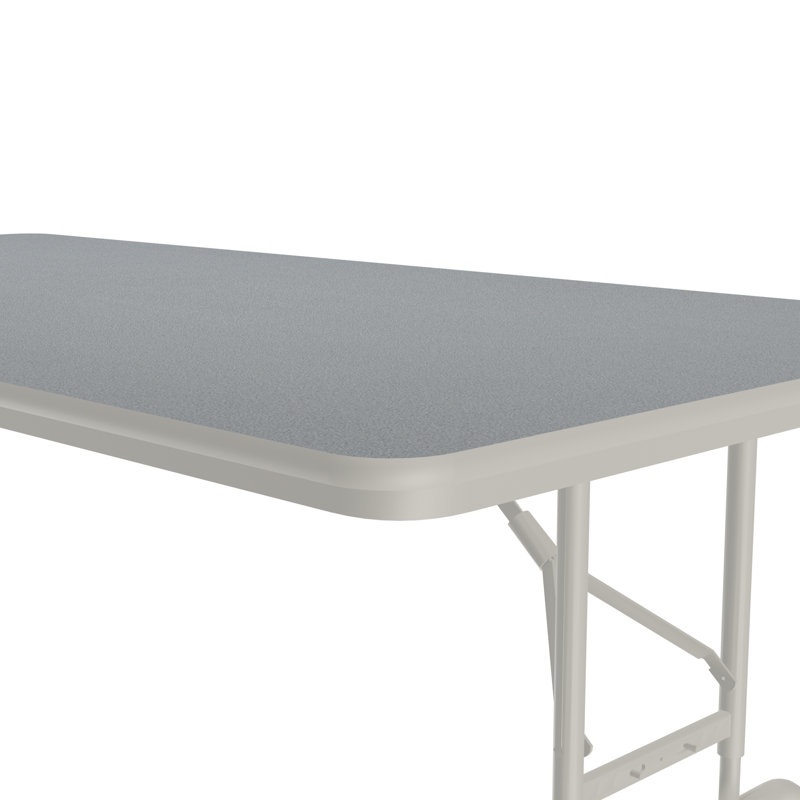 Table commerciale pliable Correll, H 31 po x L 60 po x l 24 po, Granit gris