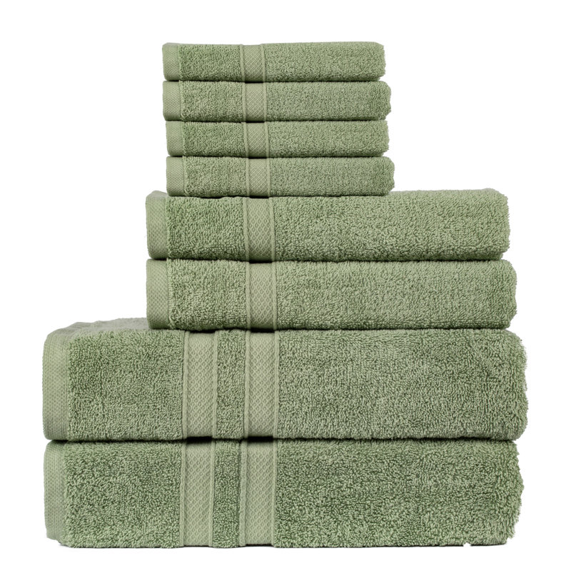 Killian 100% Cotton Plush Mulit-Size Set, Green