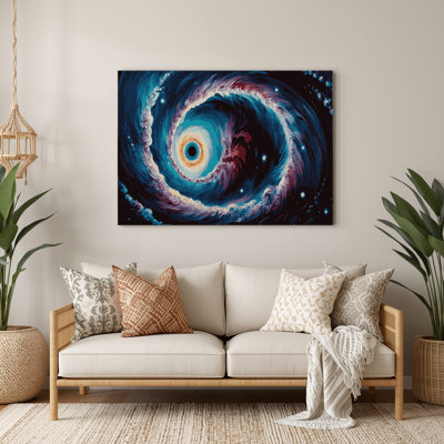 Space Helix Nebula Purple Metal Wall Art