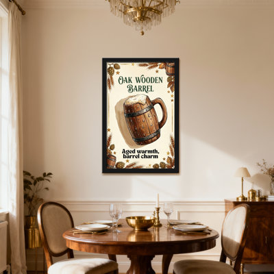 Food & Beverage Oak Wooden Barrel Aged Warmth Charm