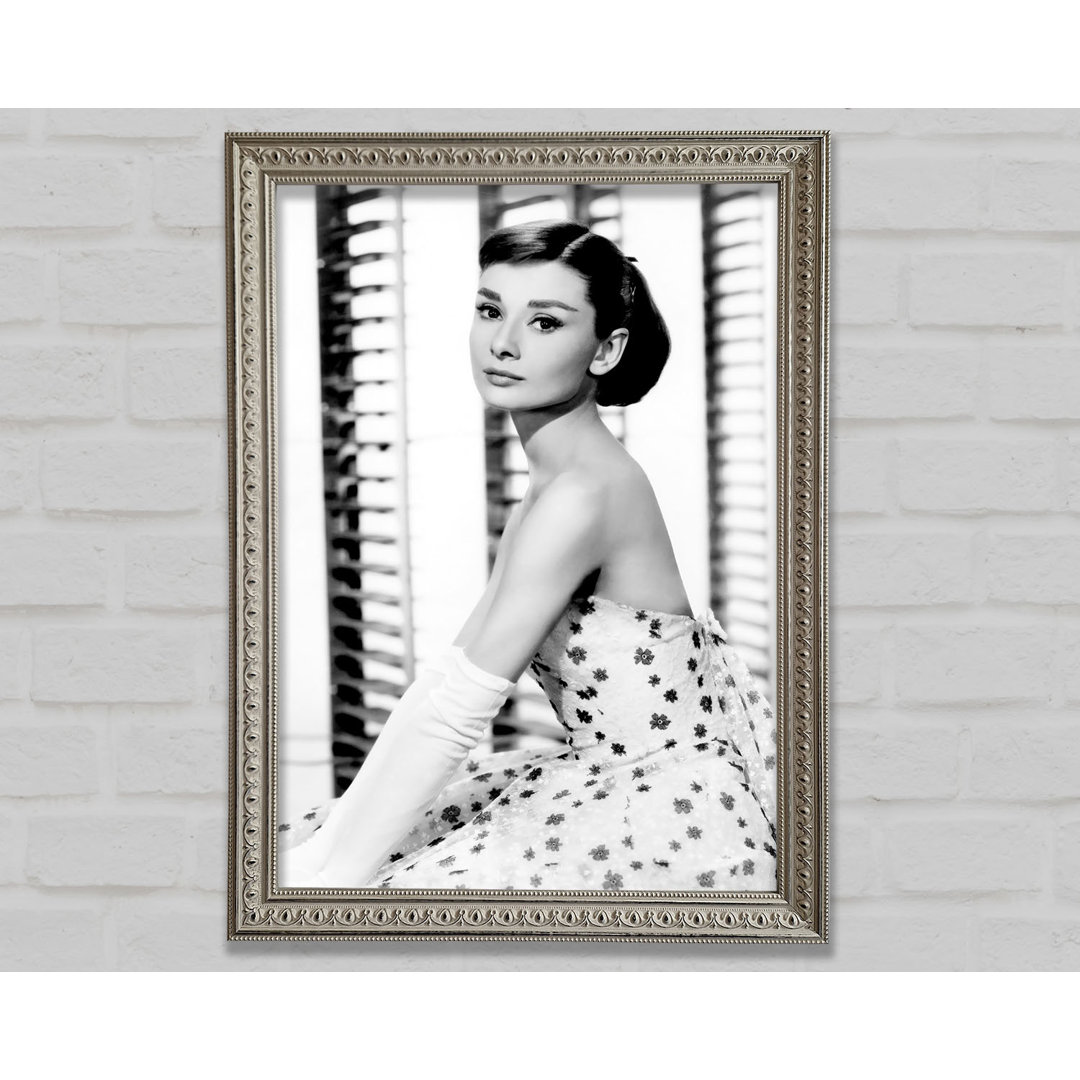 Gerahmter Kunstdruck Audrey Hepburn Style