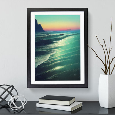 Boat By The Coast - Wall Art