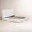 Mele NORDIC UPHOLSTERED ARM KING BED IVORY BOUCLE BLACK-124538100-124538103