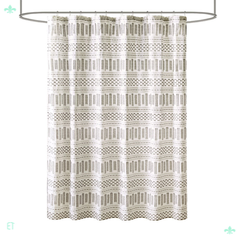 Cotton Jacquard Shower Curtain