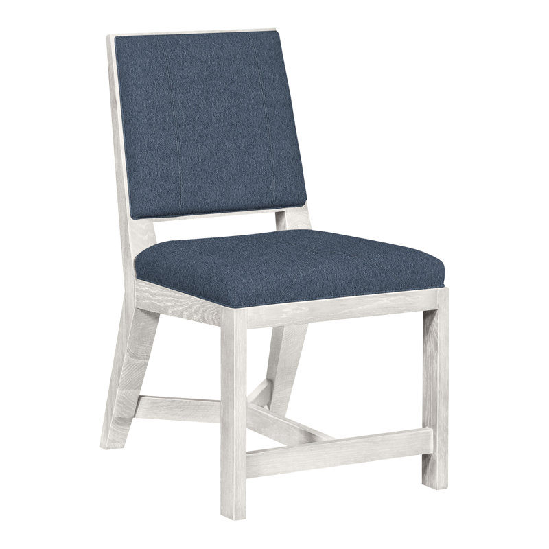 Chaise d'appoint rembourrée Thom Filicia Home, Navada bleu, Casablanca