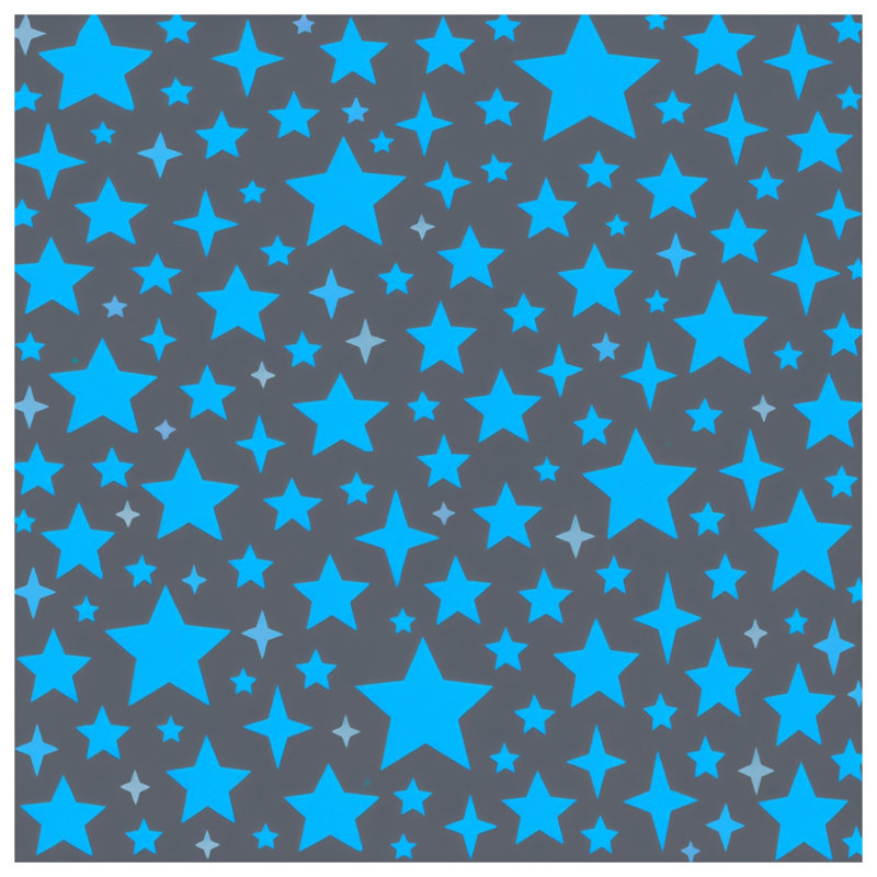 Blue Star Pattern Double Sided Throw Pillows, 20 x 20 inches