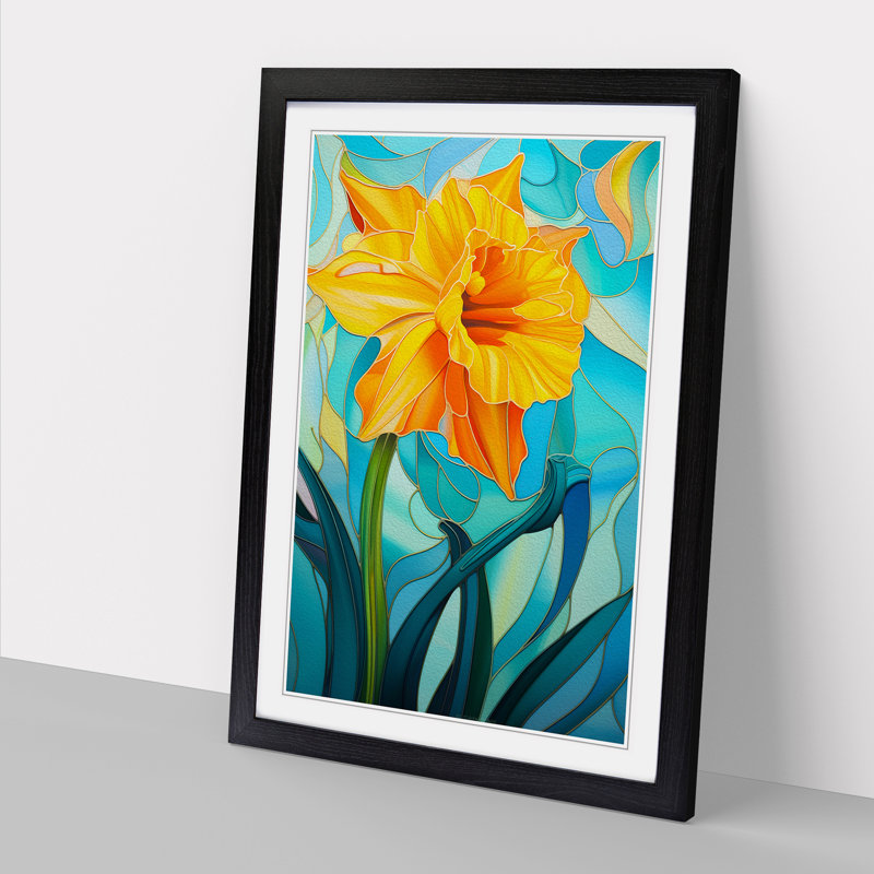 Single Picture Frame Print on Wood, Black Framed, 64cm H x 46cm W