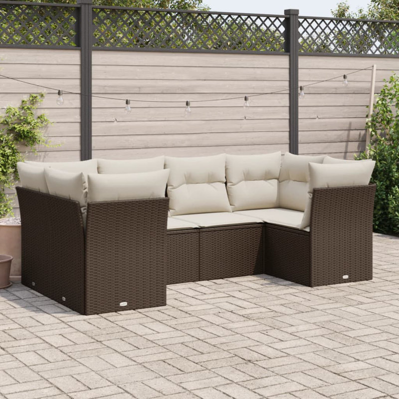 Ensemble de canapé de jardin Vidaxl PE