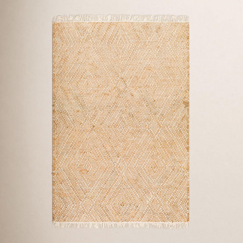 Tapis kaki à motif géométrique Sal, Rectangle 2 pi x 3 pi