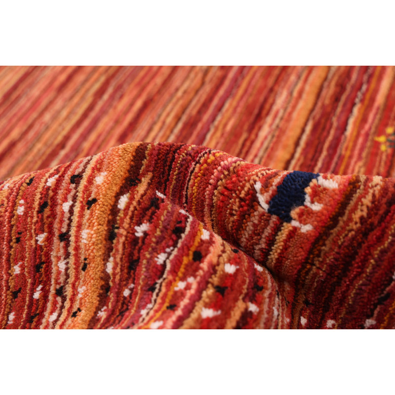 Tapis cuivre Kashkuli Gabbeh 4 pi 11 po x 7 pi 11 po